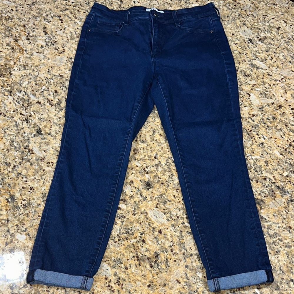 Nine West Dark Blue Ankle Jeans